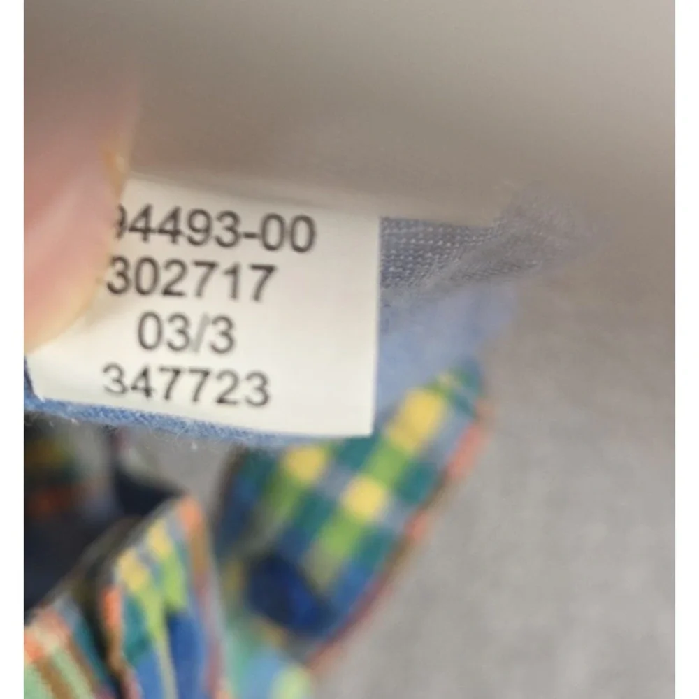 Baby Gap‎ Boys 12-18 Mos Pastel Plaid Overalls Lined Vintage 2003 Pockets Soft